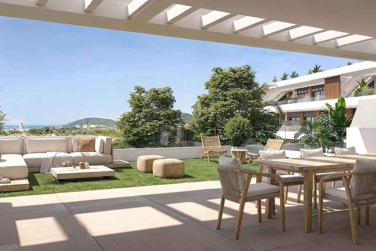 Planta baja con jardín